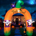 Dawdix 10FT Large Halloween Inflatable Archway Decoration, Halloween Blow Up Lighted Archway with Ghost &